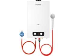 CAMPLUX BD422-DE Calentador de Agua a Gas 16 Litros, GPL, 50mbar, para Camping/ Exteriores/ Jardín, 32kW