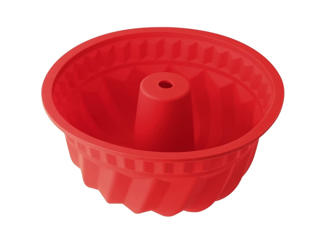 MEOIRUERY Molde para Pastel Bundt 22 cm Flexible de Silicona, Molde con Forma de Cintura para Creaciones Impresionantes, Alta Calidad, 1 Unidad