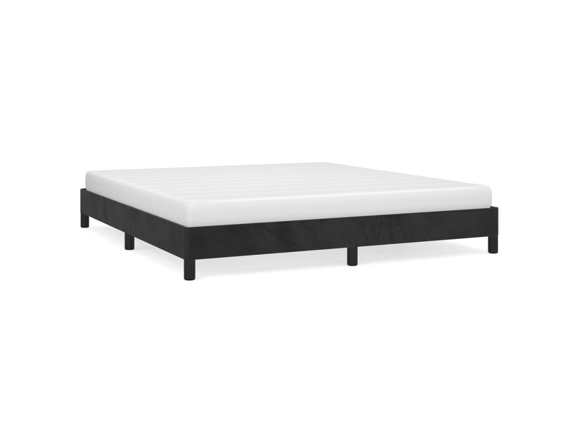Maison Exclusive - Estructura De Cama Sin Colchón Terciopelo Negro 180x200 Cm