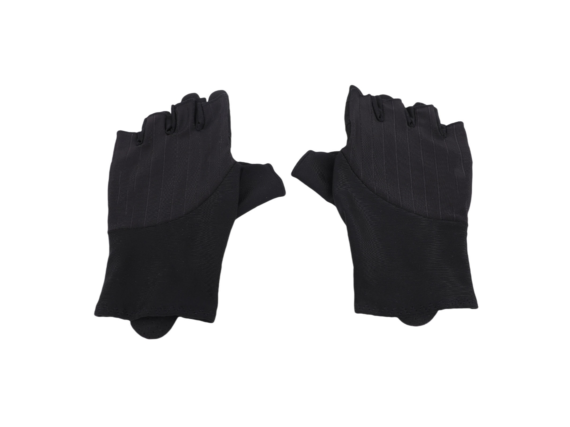 2026-guantes De Ciclismo Unisex Con Relleno Absorción De Impactos Antideslizantes Transpirables Reflectantes De Media Manga Para Deportes Negro Talla L