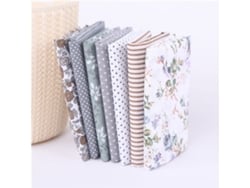 7 Peças De Algodão Branco, Para Patchwork