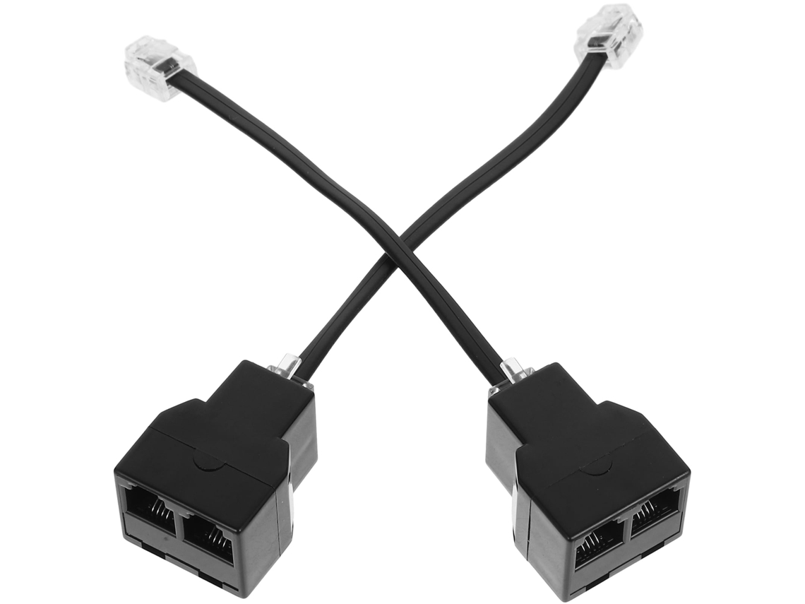 Adaptador Rj11 De 2 Piezas, Adaptador De Línea Telefónica, Adaptador Divisor Telefónico, Suministros Telefónicos