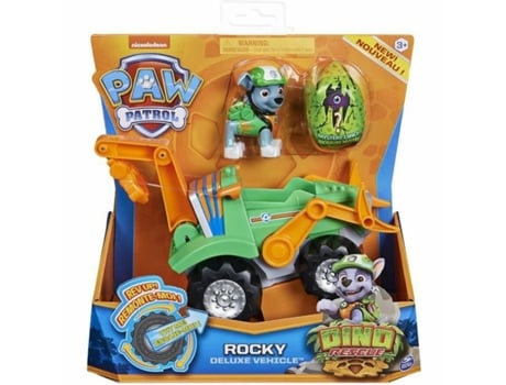 Figuras de Acción THE PAW PATROL Vehículo Rocky Dino Rescue Playset (Edad Mínima Recomendada: 3 años)