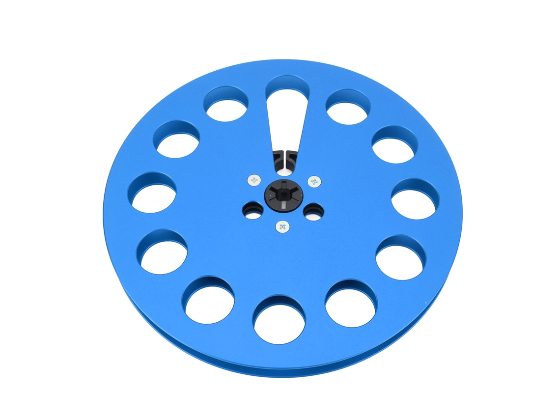 Carrete De Cinta Vacío De 1/4" (7 Pulgadas), 11 Orificios, Aleación De Aluminio, Universal Para Grabadora De Cinta Abierta.