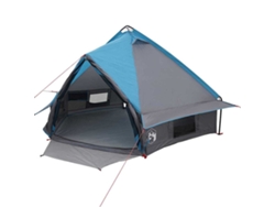 Tienda tipi para 4 personas, azul y gris, 490 x 410 x 210 cm