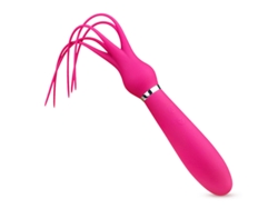 Vibrador De Ltigo 2 En 1 Con 9 Modos Para Adultos (rosa Roja)