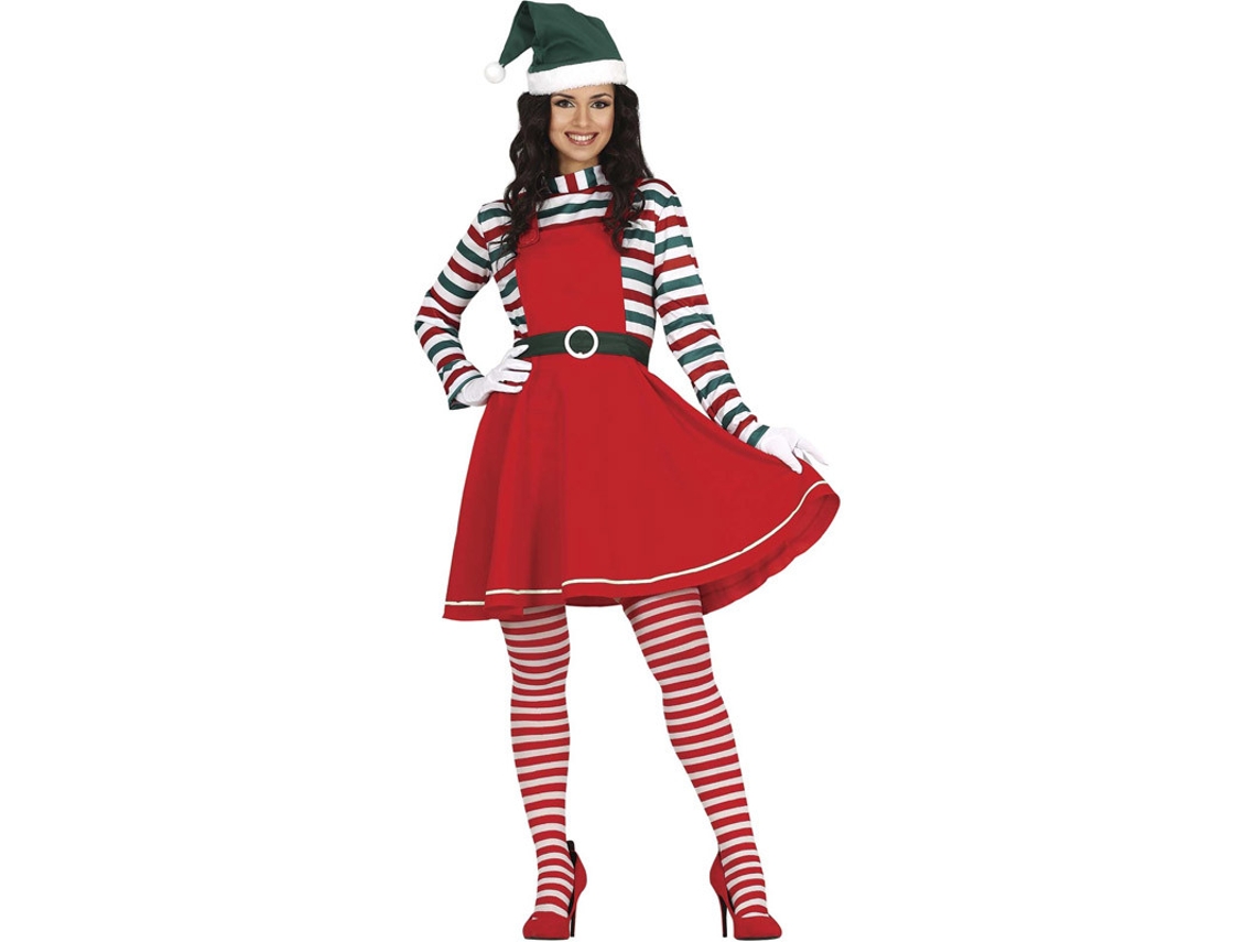 Disfraz de Mujer GUIRMA Elfa Do Papá Noel (L = 42/44)