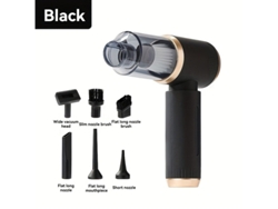 Aspiradora de mano Yizhood Aspiradora de mano con doble succión y soplado Recargable por USB Negra Ehstmind