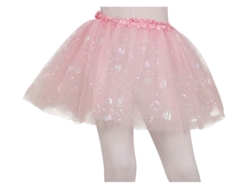 Tutú rosa con Corazones de 30 cm infantil