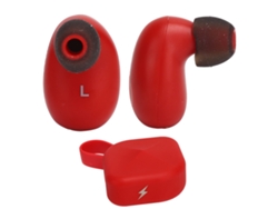 Auriculares Inalámbricos Bluetooth Con Cancelación De Ruido, Control Táctil Inteligente, Estilo Portátil, Color Rojo.