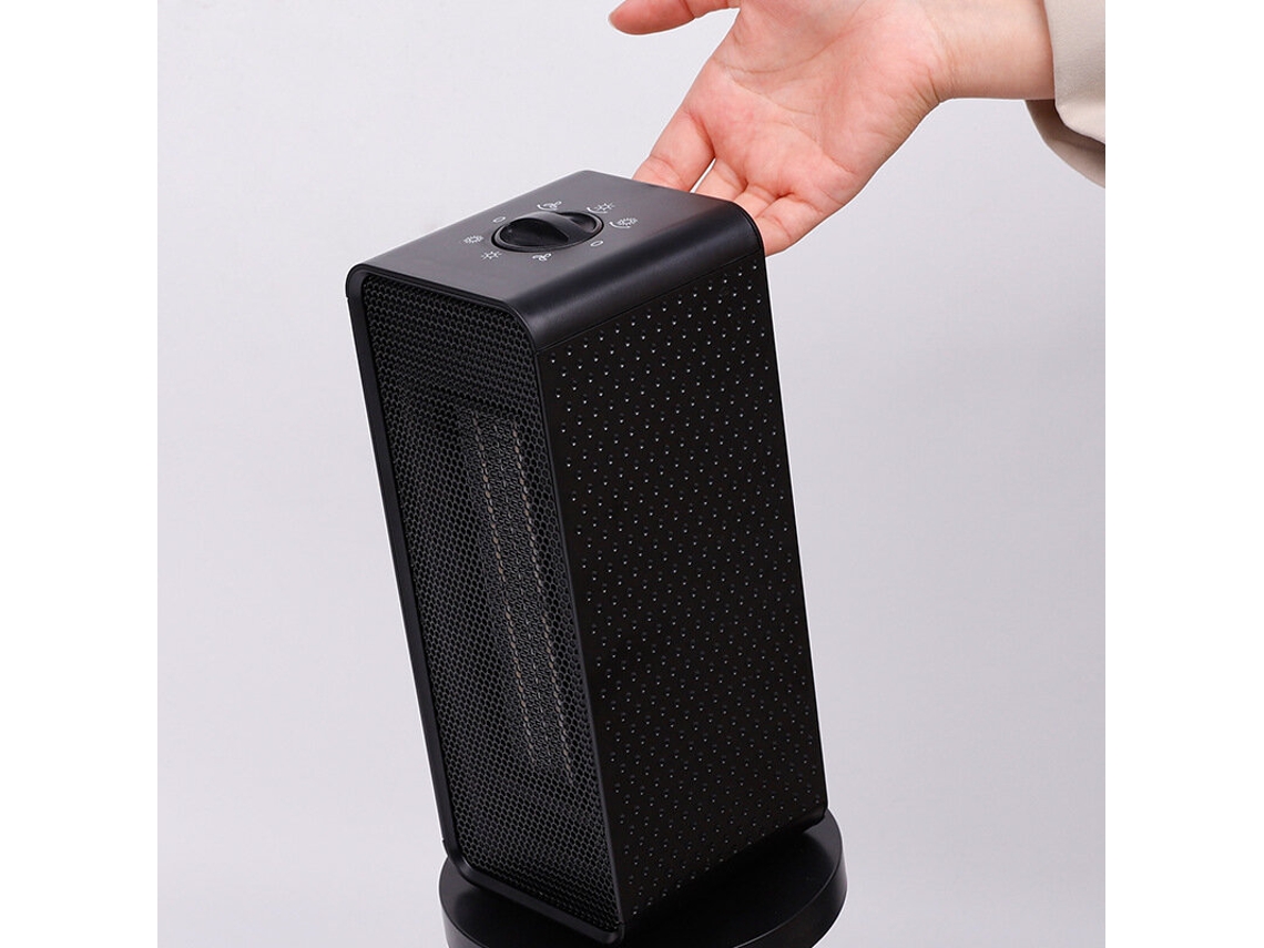 Calentador de mesa eléctrico PTC para invierno, calentamiento rápido, con 3 velocidades, soplador de aire caliente de 1200 W Mdug