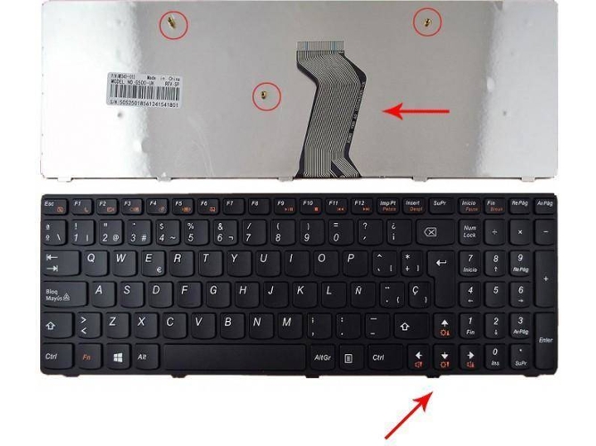 Teclado para Portátil Lenovo G500 G505 G510