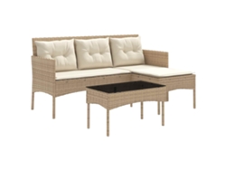 Maison Exclusive - Conjunto De Sofá De Jardim Com Almofada 2 Pcs Vime Pe