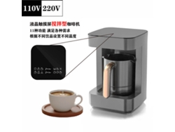 Cafetera eléctrica estándar europea con pantalla digital Mdug (negra)