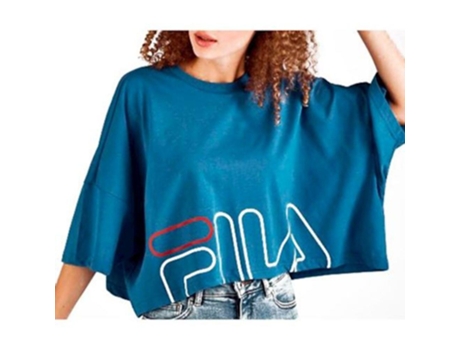 Camiseta de Mujer FILA Tilda Wide Azul (M)