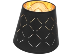 Lámpara De Mesa De Tela Ligera Negra Estilo Lámpara De Mesa