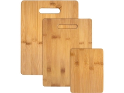 Juego De 3 Tablas De Cortar De Bambú, 3 Tamaños Diferentes.