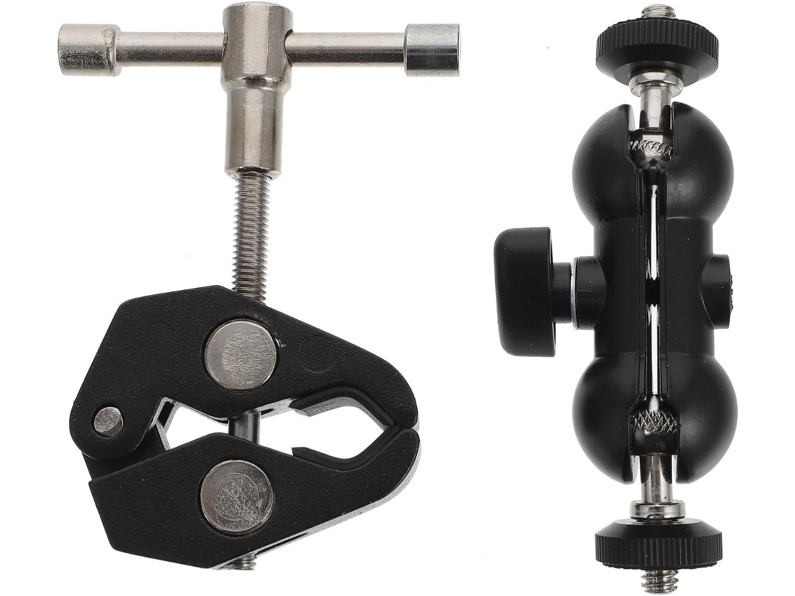 Soporte para cámara Jortmrd con clip universal.