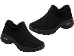 Zapatillas Deportivas Informales De Felpa Para Mujer Con Calcetines Acolchados