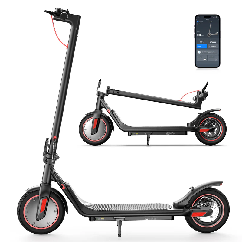 Patinete eléctrico I9m, motor de 500 W, batería de 42 V y 7,5 Ah, velocidad máxima de 35 km/h, autonomía de 30 km, neumáticos de 10", control por app, pantalla LCD