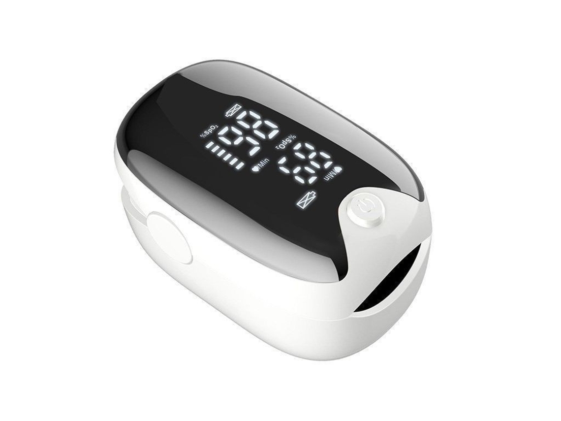 Oxímetro De Pulso Digital Pantalla Led Blanca, Mide Spo2 Y Pulso Para Control De Salud Familiar Adulta