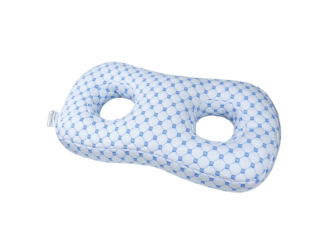 Almohada Eifson Para Dormir De Lado Con Orificios Para Auriculares (azul Hielo)