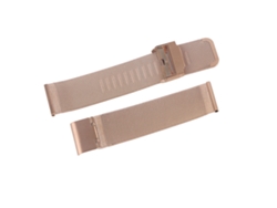 Correa de repuesto de malla tejida de acero inoxidable, oro rosa, 22 mm