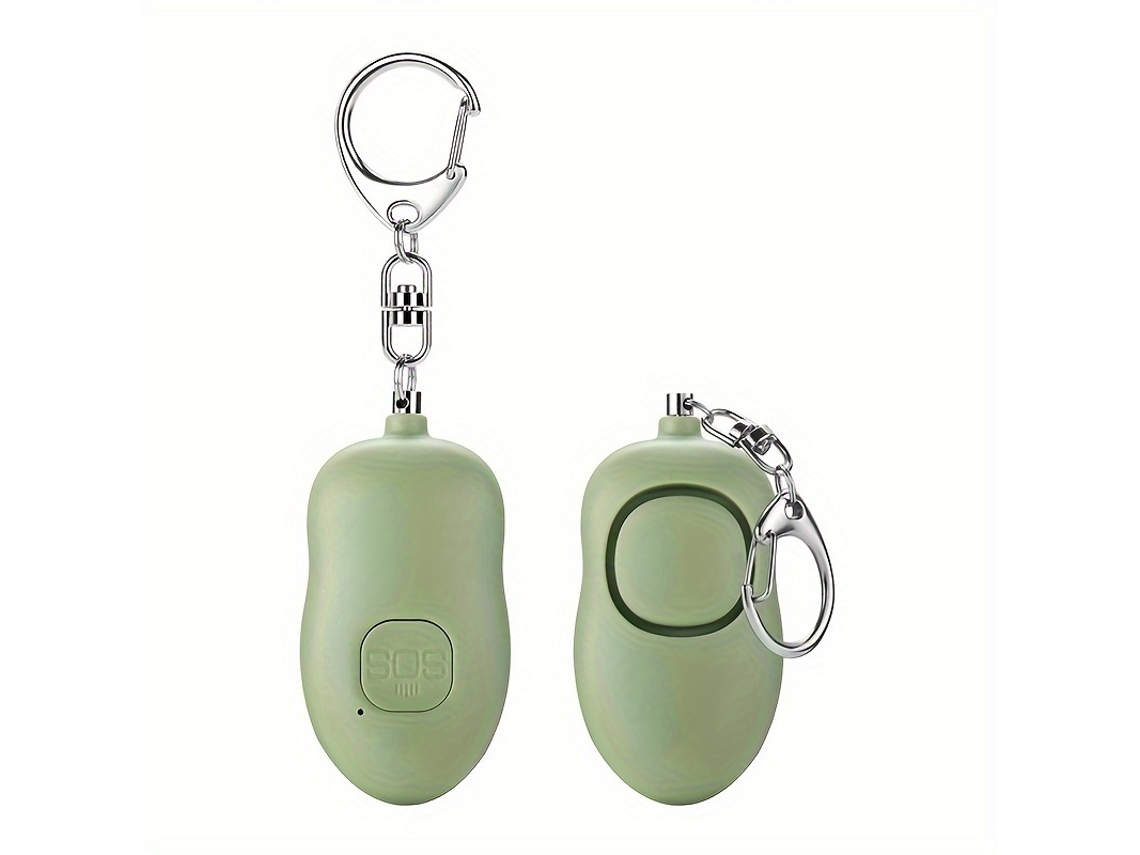 Usb - Alarma Personal Recargable Por Usb De 130 Db | Llavero Con Luz Led (apropiado Para Mujeres Y Personas Mayores), Recargable Y Duradera,