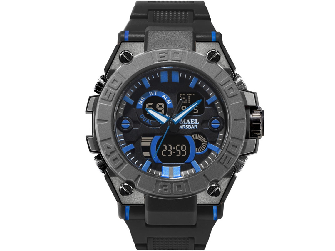 Reloj Deportivo Electrónico Impermeable Para Hombre, Con Pantalla Hd Y Correa Hipoalergénica.