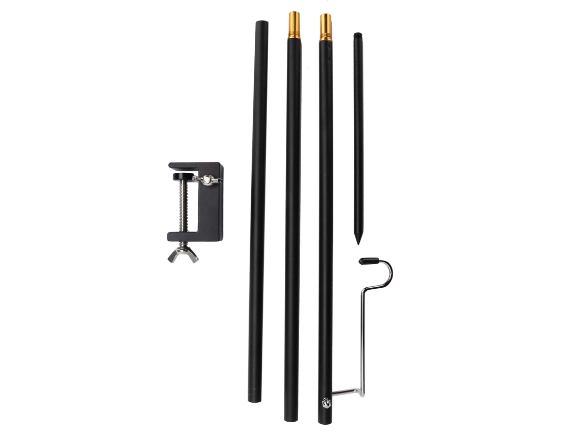 Mesa plegable con poste de luz de aluminio CHABERLU