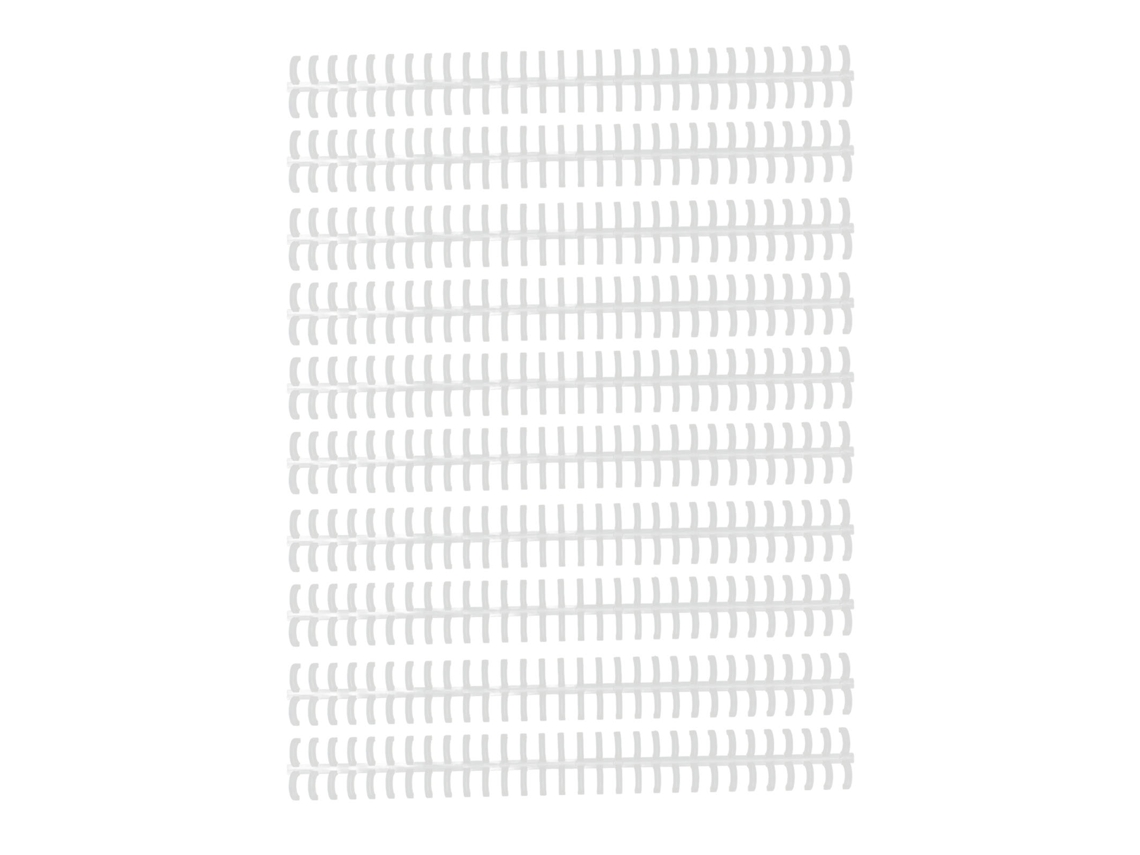 10 espirales de encuadernación de hojas sueltas, 30 agujeros recortables, 10 mm transparentes, para escuela/oficina, plástico PP resistente al desgaste.