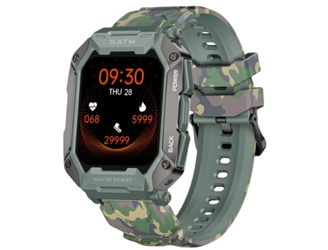 Reloj inteligente de buceo para hombres pulsera deportiva al aire libre 5ATM natación profunda Monitor de salud impermeable Bluetooth música Smartw...