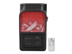 Mini Calefactor Eléctrico Enchufable Con Llamas Simuladas, Luces Led Y Control Remoto Para Uso En Interiores, 110 V Ee. Uu.