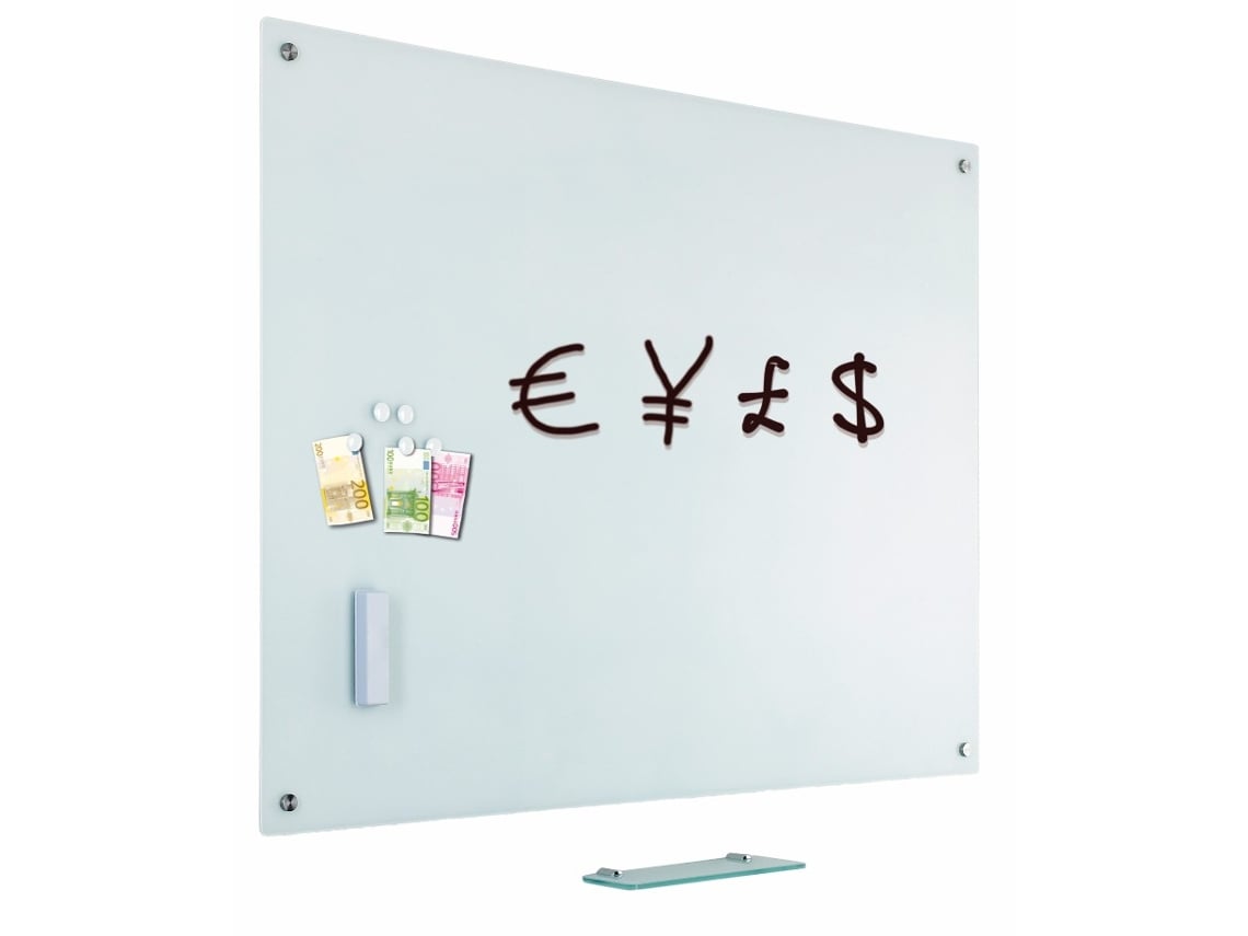 Tablero de vidrio 90x120 cm - blanco