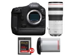 Canon Eos R1 + Rf 70-200mm F/2.8 L Is Usm Z Blanco + 3 Sandisk 256gb Extreme Pro Cfexpress Type B + Canon Lp-e19 + Ebook Pricedirect