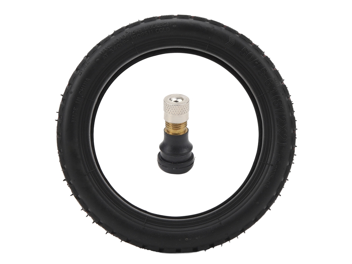 Neumático Para Patinete Eléctrico 50/75-6.1, Llanta De Repuesto Antirrobo Con Diseño De Panal Y Sistema De Vacío.