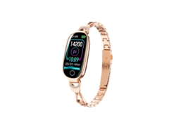 Reloj Inteligente F81 Para Mujer, Con Monitor De Frecuencia Cardíaca, Monitor De Actividad Física Y Podómetro (oro Rosa). Czhhmart