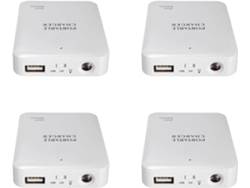 4 Cargadores Usb Portátiles Power Bank Con Batería Externa Aa Para 6+