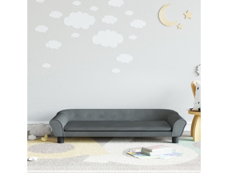 Sofá Para Niños VIDAXL Gris (100x50x26 cm)