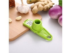 (verde) Prensa Manual De Ajo Y Pimienta, Cortador Y Molinillo De Ajo, Plástico Ecológico Y Acero Inoxidable