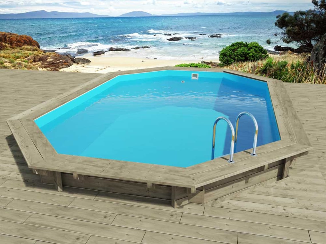Piscina de madera "Florida" - 6.57 x 4.57 x 1.31 m HABITAT ET JARDIN