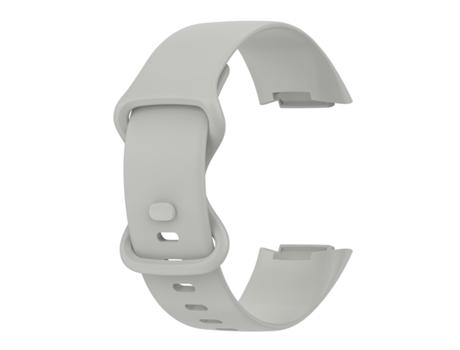 Correa de reloj inteligente para Fitbit Charge 5 de silicona monocromática, Talla: pequeño (gris)