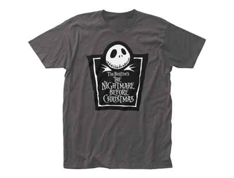 Camiseta ROCKINSTONE con logo de Jack Skellington Pesadilla antes de Navidad (XXL)