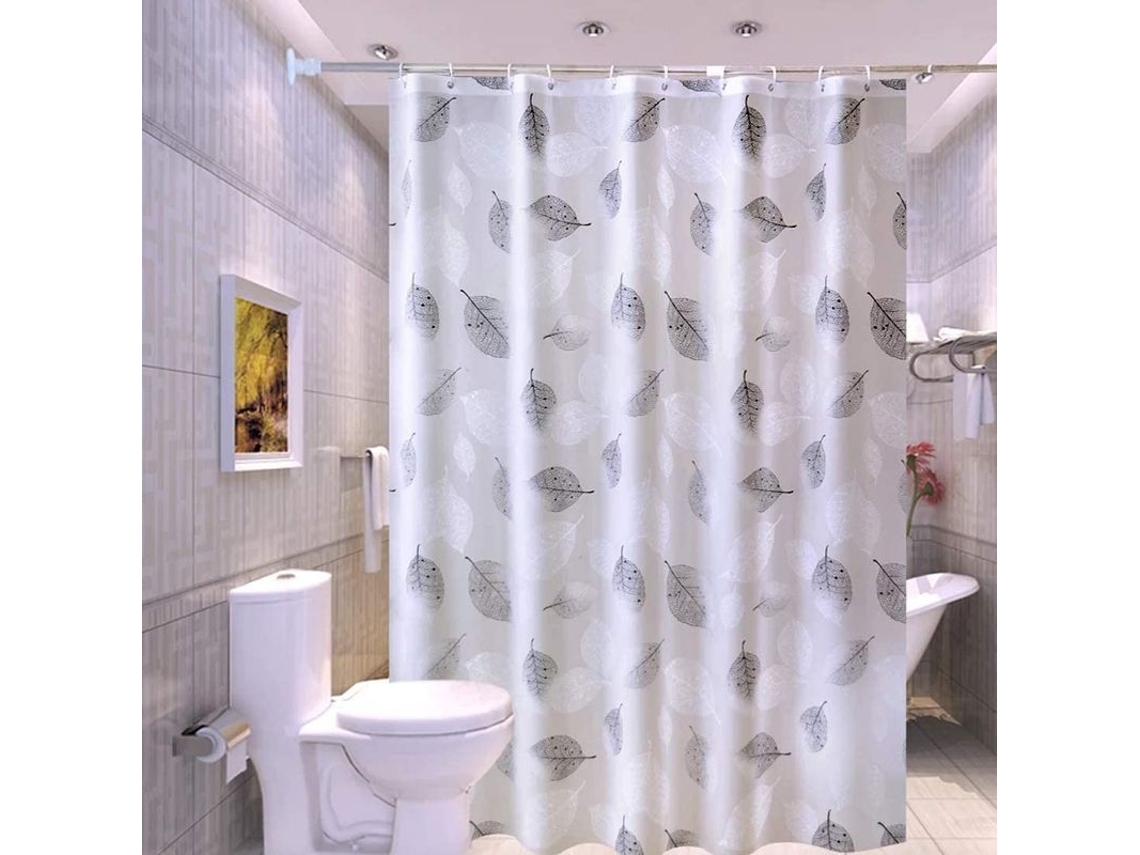 Forro De Cortina De Ducha 180x200cm 100% Peva Impermeable Ecológico Con Ojal Antirrobo Diseño 3d