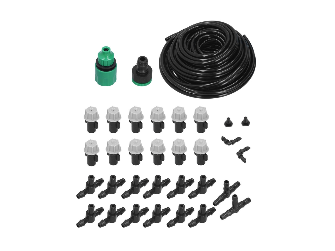 Kit De Riego Para Jardín Con Manguera De 10 M Y Boquilla Sin Orificio. Herramienta Automatizada.