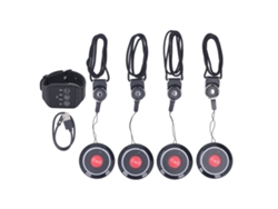 Sistema De Llamada Inalámbrico Para Restaurantes Con 1 Reloj Y 4 Botones, Resistente Al Agua, Para Hospitales Y Hoteles.