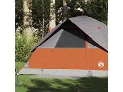 Tienda Familiar Con Cúpula Para 6 Personas Impermeable Naranja