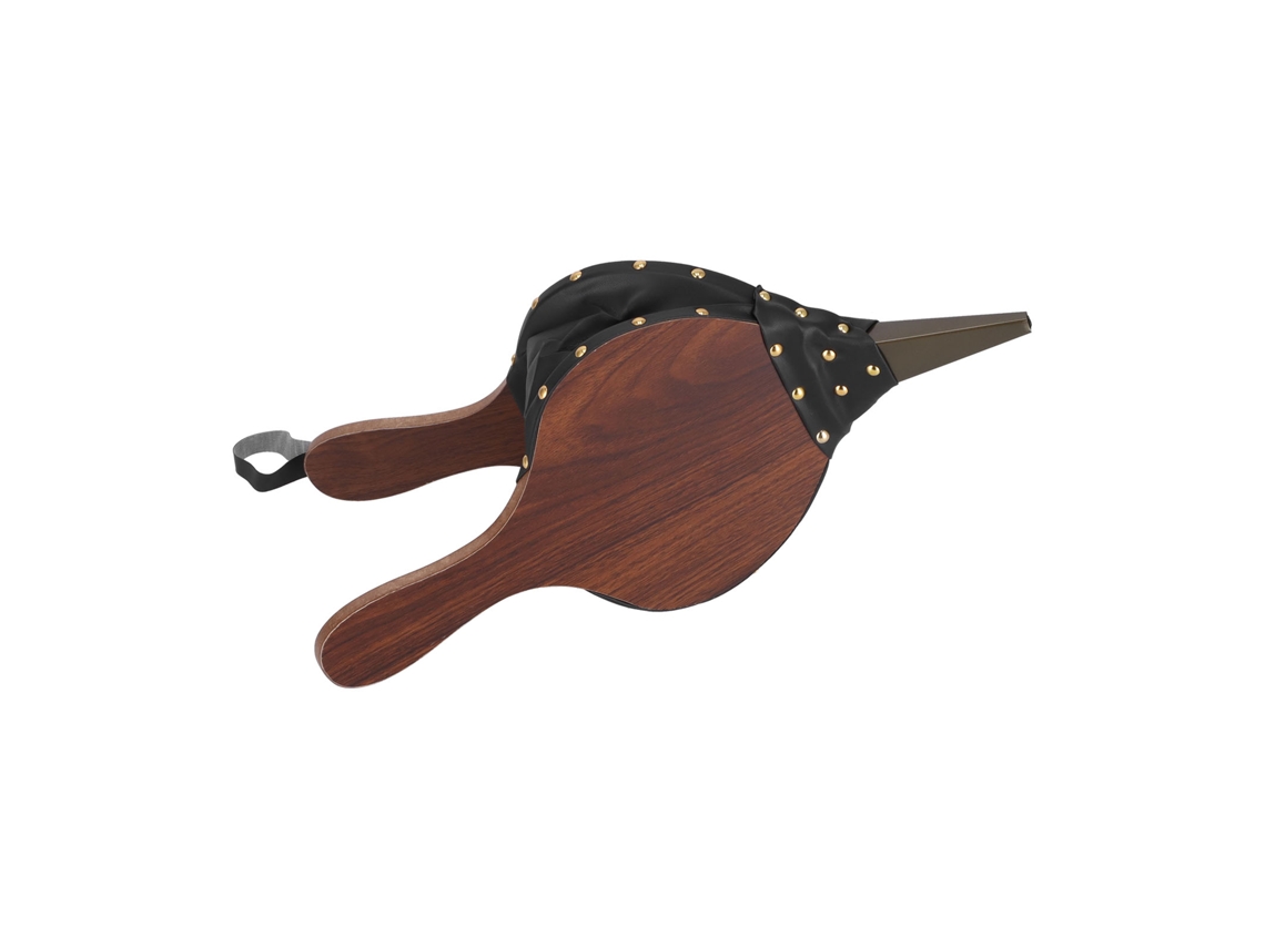Soplador De Fuego Manual De Madera Para Chimenea, Estufa, Barbacoa, Camping Y Uso Exterior, 43 X 19 Cm.