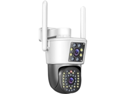 Cámara De Videovigilancia Ip Ptz Wi-fi De Doble Lente Con Detección