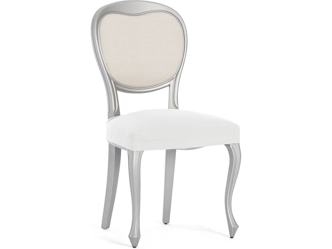 Funda de Silla EYSA Premium Bronx Pack de 2 Fundas Tejido Multielástico (50 x 50 x 5 cm - Poliéster - Blanco)